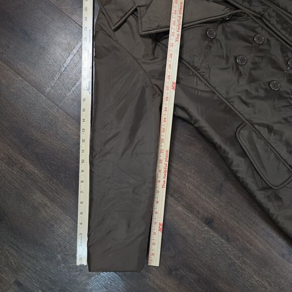 Vintage Bromleigh 14 Brown/bronze Trench Long Coat Jacket Belted Lightweight‎ - Picture 16 of 16